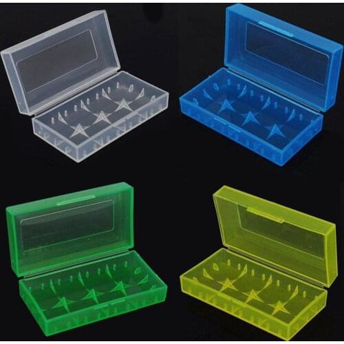 5 colors waterproof Plastic Battery Storage Box Battery receive a case Battery Case Box Holder For 2x18650 or 4x16340 Battery