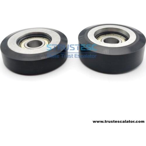 76*22*6203 76*27*6203 strustesc MLR00600 Lift High Speed Guide Shoe Roller OD76mm W22/27mm Bearing 6203 76x22x6203 76x27x6203