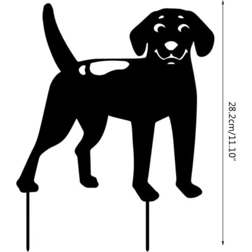 1Pc Dog Garden Stakes Acrylic Garden Art Party Outdoors Yard Decor for Dog Lover