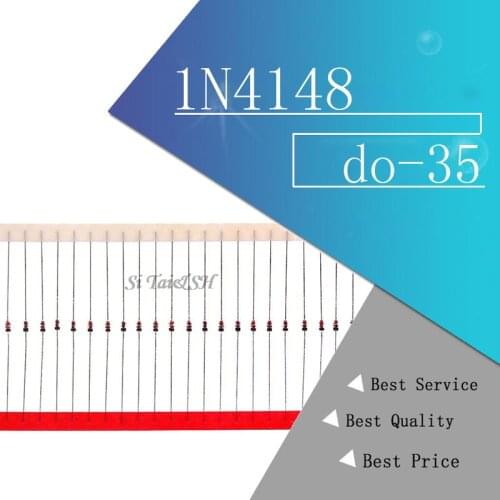 100PCS 1N4148 do-35 IN4148 High-speed switching New original