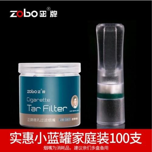 ZOBO canned 100pcs Male coarse smoke discarding type food grade Disposable filter cigarette holder Reduce Tar Smoking accessorie