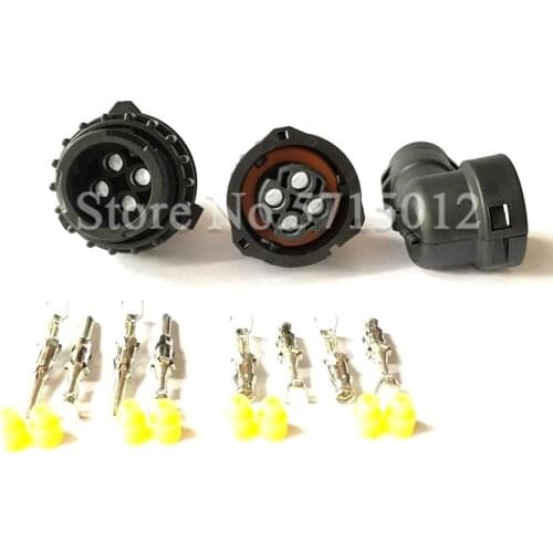 4 Hole 1-967325-3 Auto Sensor Plug With Sheath Cover Light Socket For Car Connector Oil Exploration,Railway etc,Waterproof