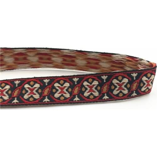 5Yards 15mm 5/8" Black Hair Bow Decor for Girls Floral Woven Jacquard Ribbon Wedding Party Home Sewing Hat Clothing Accessory