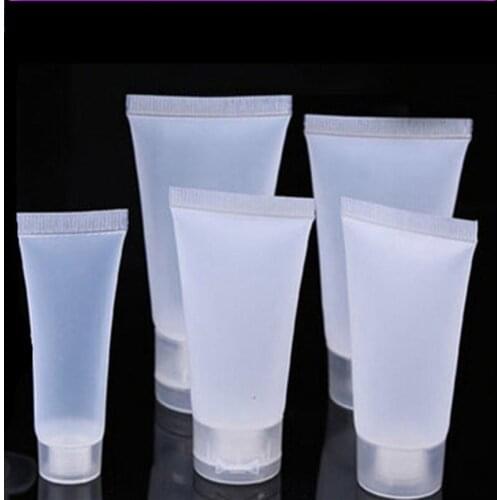 50/100/200pcs 10/20/50ml clear matt soft hose & tube liquid shampoo facial cleanser and lotion empty hose cosmetic packing