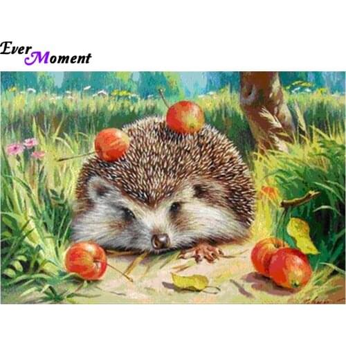 Diamond embroidery The hedgehog 45*30 Diy diamond painting square drill mosaic pasted full canvas cross stitch Crafts ASF080