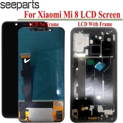 TFT Quality For Xiaomi Mi 8 LCD MI 8 Display Digitizer Assembly Touch Screen Replacement 6.21" Xiaomi Mi8 LCD Mi 8 LCD