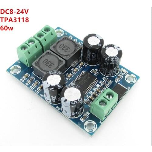 TPA3118 mini Digital Audio Amplifier Board Amplifiers 60W DC8-24V