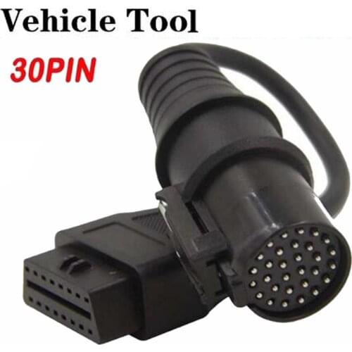 Truck Diagnostic For Iveco 30Pin to 16Pin Cable Connector For Iveco 38 Pin Truck Heavy Duty OBD OBD2 Extension Cable Adapter