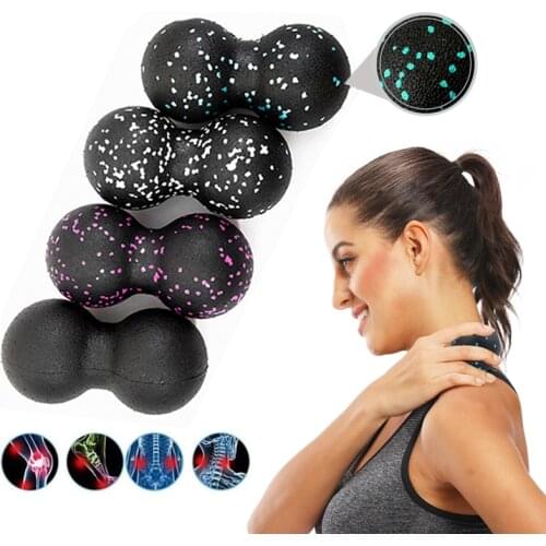 EPP 8cm Peanut Balls Body Massage Fascia Ball High Density Muscle Relaxation Lacrosse Fitness Yoga Myofascia Ball Relieve Pain