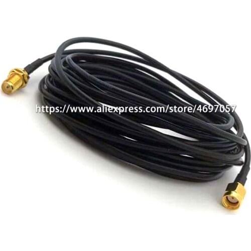 RP SMA Male to RP SMA Female Cable RG174 For WiFi Router Antenna RF Cable 1M 2M 3M 5M