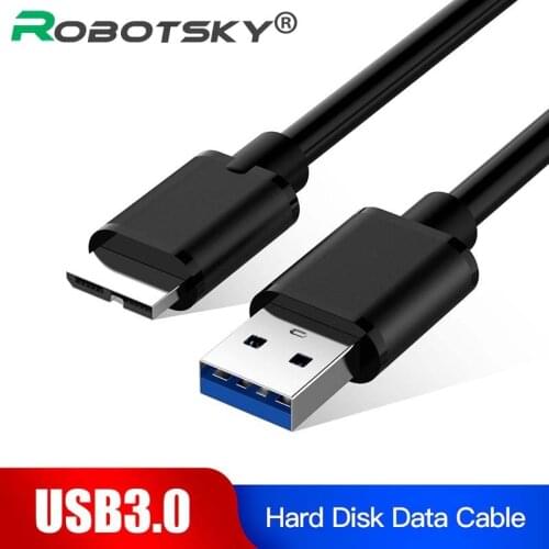 USB 3.0 Cable Fast Speed Type A to Micro B Data Cable Phone Charging Data Cable For Samsung Note 3 S5 External Hard Disk HDD