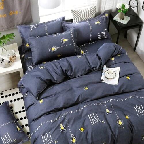 King Queen Twin Home Textile Cyan Cute Cat Kitty Duvet Cover Pillow Case Bed Sheet Boy Kid Teen Girl Bedding Linens Set