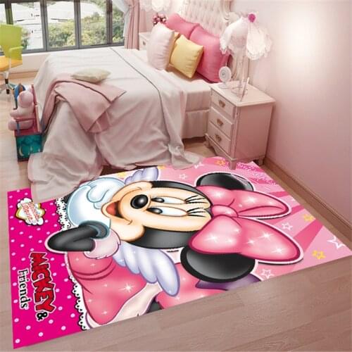 Pink Minnie Mat Child boy girl Carpet playmat Doormat Bathroom kitchen Anti - Slip Carpet Absorb Water Mat Home decoration gifts
