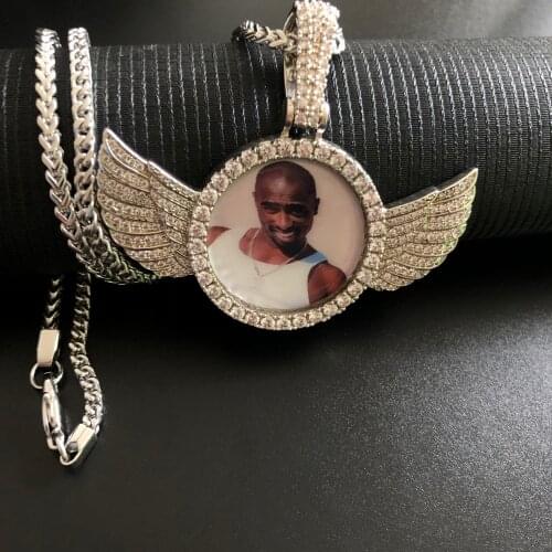 Custom picture pendant free engraving wholesale jewelry for business