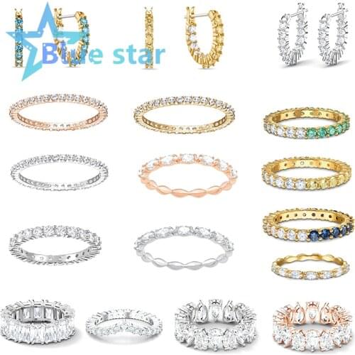 LENNIK Rings With Crystals