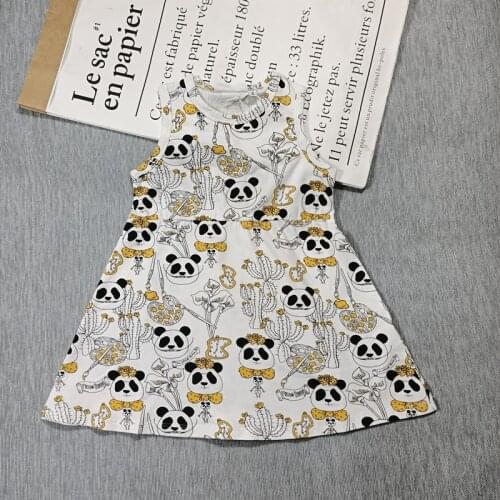 BOBOZONE Cartoon dress Leopard Mermaid Parrot summer