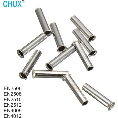 Non-Insulated Cord Pin End Terminal EN2506 EN2508 EN2510 EN2512 EN4009 2000PCS Bare Copper Ferrules Wire Copper Crimp Connector