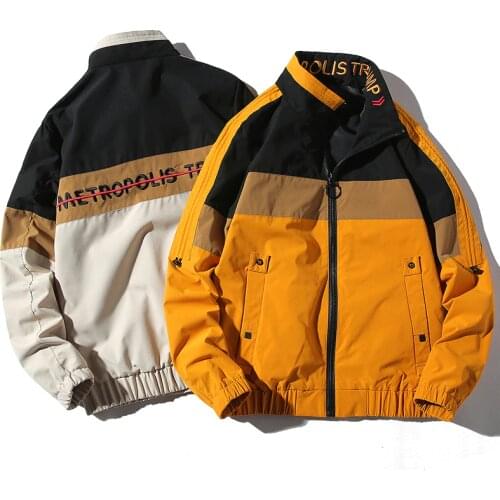 Elena Store New Model Mens Autumn Fashion Casual Hooded Jacket Men New Streetwear Hip Hop Men Jacket Windproof Windbreaker Coat