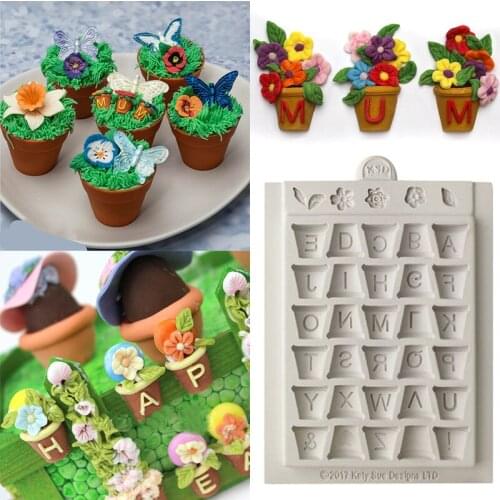 New Alphabet Letter Silicone Cutter Molds Mini Size 3D Fondant Chocolate Cake Decorating Gumpaste Mould for Plaster Russian