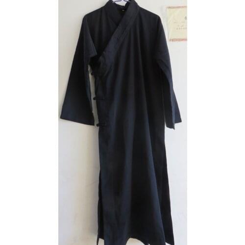 Autumn&Spring Taoist robe Taoism kung fu clothing gown garments marital arts uniforms suits dark blue