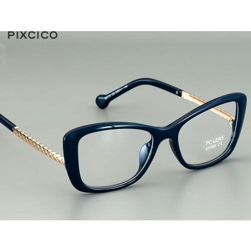 Pixcico 45778 Retro Square Glasses Frames Men Women Optical Fashion