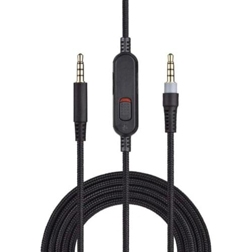 Braided Replacement Cable Extension Cord for Kingston HyperX Cloud Mix Alpha Gaming Headsets With Mute Function Volume Control