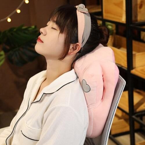 Nap Pillow Plush Summer Cool Pillow Cute Cats Claw Ice Office Lunch Break Lying Pillow Gift NSV