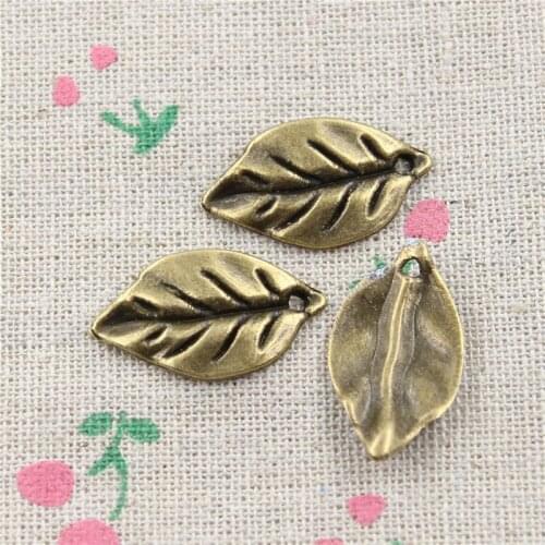 20pcs Antique Bronze Plated Charms Pendant Zinc Alloy tree leaf Charm Vintage Jewelry Findings Accessories Parts