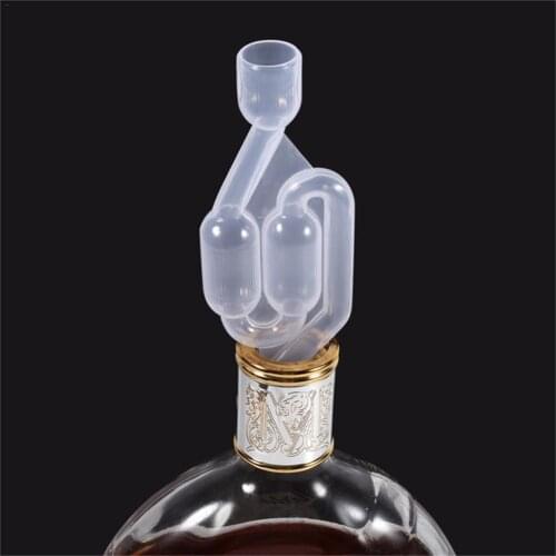 High Transparent Homemade One Way Plastic Brew Check Valve Exhaust Valve Wine Brew Accessory for Wine Fermentation Beer Brewing