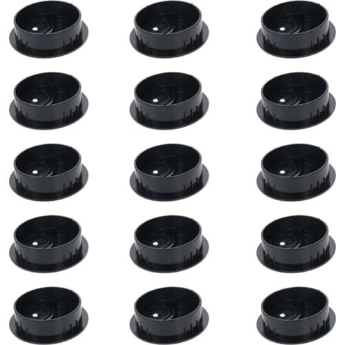 MroMax New Desk Threading Box ABS Cover Rod Diameter 48/51/58/78mm Black/White 50/53/60/80mm 10/15PCS Hardware Office Appliances