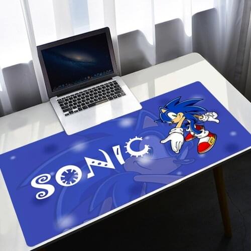 Sonic Anime XXL Mouse Pad Anti-slip Rubber Laptop Mat Desk Table Mousepad Gamer Laptop Large Gaming Padmouse 900X400 for Mouse