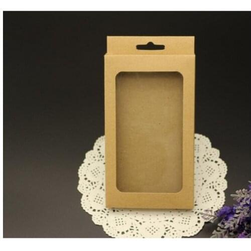 Retail kraft Paper Package Packing Paper Box For Mobile Phone Case Accessories