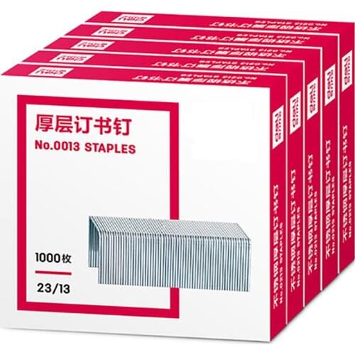 Heavy Duty Staples, 100/ Strip, 100 Sheets Capacity, 1000 Per Box, Office Binding Staples for 23/13-23/23 Heavy Duty Stapler