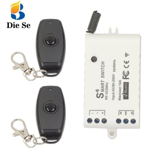 Diese 433Mhz Universal Relay Receiver With Wireless Remote Control,RF Relay Board ,AC220V 1CH Controller for Lamp/LED/Lighting