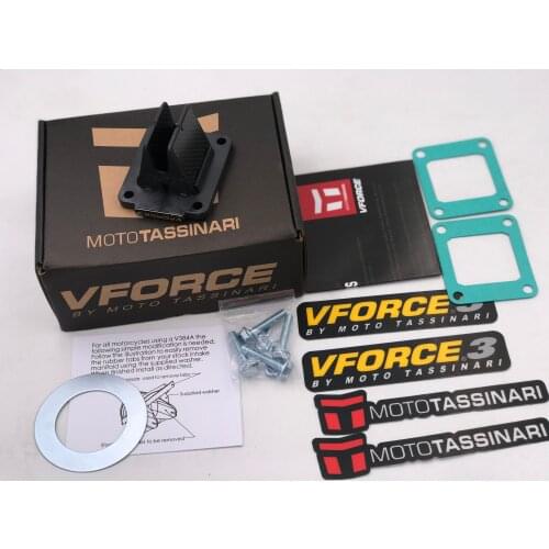 V-Force 3 Reed Valve Carbon Fiber For Suzuki RM100 Modenas Dinamik 125 And Kawasaki KX80 KX85 KX100 All Years V Force V384A