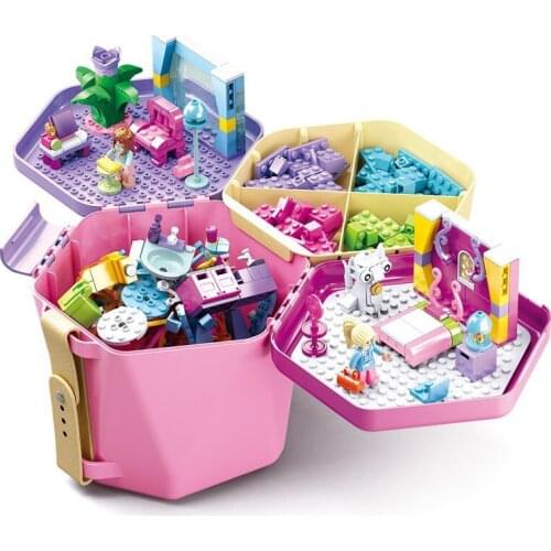 Block Storage Box Building Block Companion Box City DIY Designer Creative Bricks Bulk Sets Kits Educational Toys for Children