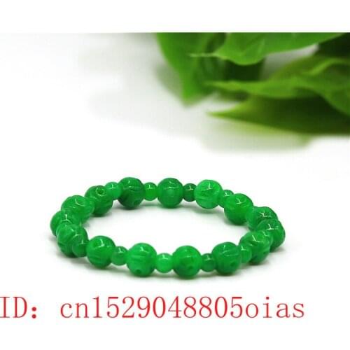 10mm Natural A Green Jade Beads Elastic Bracelet Bangle Charm Jadeite Jewellery Fashion Amulet Gifts for Women Men