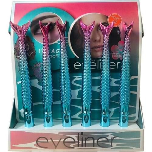 100Pcs/Lot Quick-Drying Durable Eye Liner Pencil Waterproof Not Dizzy Anti-Sweat Mermaid Beginners Eyeliner Makeup HA2411