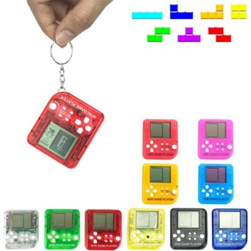 2018 Retro Mini Matchbox Tetris Kids Console Game Console Game Players LCD Portable Built-in 26 Games Random Color