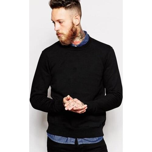 2021 Brand New Mens Fleece Sweatshirts No Hoodies Regular Size 5 Colors Comfortable For Male Sweatshirt Tops Men Sweatshirts