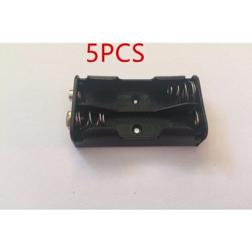 5pcs 2 Pack AA Battery Case Box 2*AA Battery Holder With 9V male and female buckle