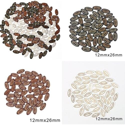 50pcs Wooden Mixed Color Word Brand Oval Square Shape Buttons 2 Holes Handmade Clothing Sewing Scrapbooking Crafts Accessory DIY
