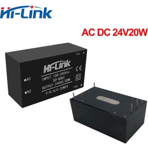 Free shipping 10 pcs/lot HLK-20M24 220v 24V 20W AC DC compact isolated step down power supply module support ODM/OEM