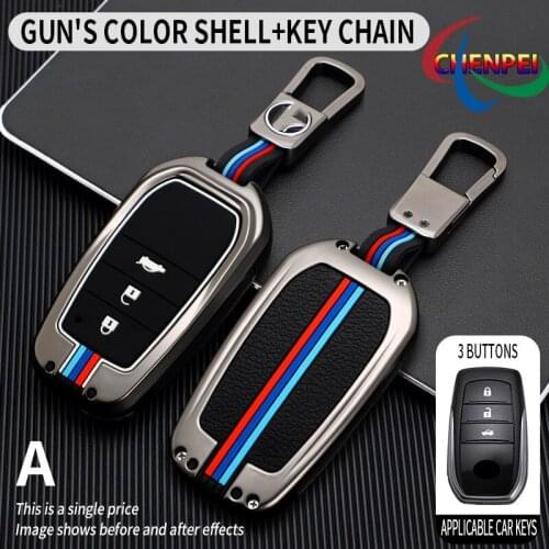 Car Key Case Cover Key Bag For Toyota Crown Highlander New Camry RAV4 Carola Leling Prado 2020 Interior Accessories