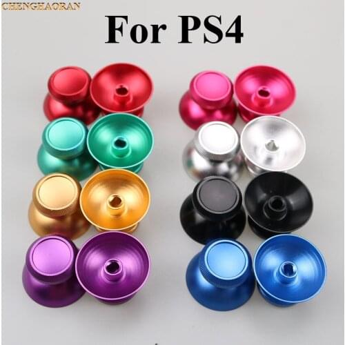ChengHaoRan 2pcs 8 Colors Optional Universal Aluminum Alloy Metal Analog Joystick Thumb Cap stick For PS4 Xbox One Controller