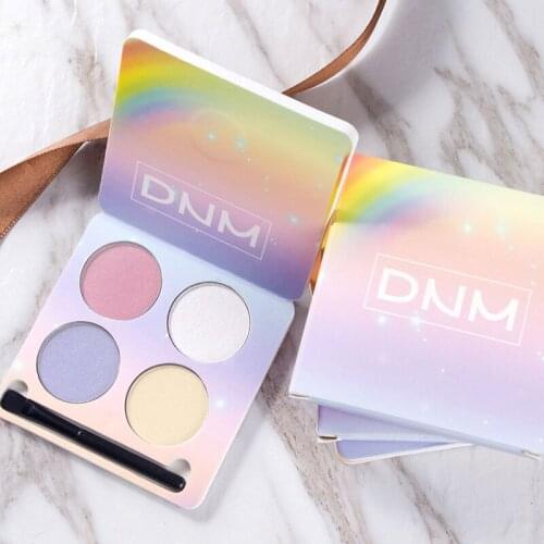 DNM 4 Colors Gliltter Matte Eye Shadow Pallete Shimmer Shine Eyeshadow Easy To Wear Long-lasting Waterproof Make Up TSLM1