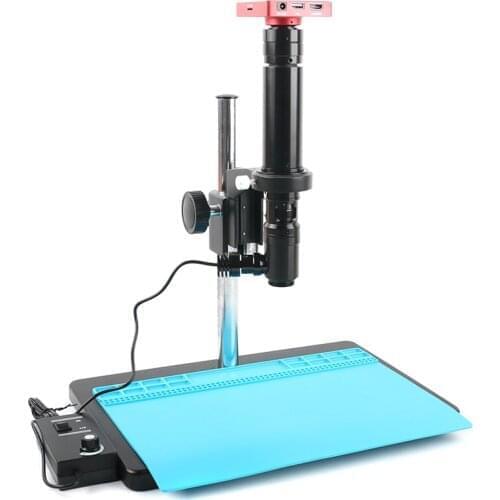 HDMI USB 37MP 1080P TF Video Recorder Microscope Camera 400X 800X 1000X 1400X Lens High Intensity Spot Coaxial Illumination