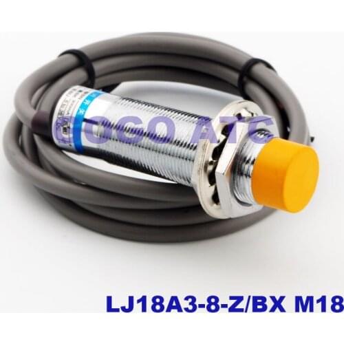 M18 Inductive Proximity Switch LJ18A3-8-Z/BX Three-wire Normally Open LJ12A3-4-Z/BX M12 NPN Metal Sensor Electric Unadjustable