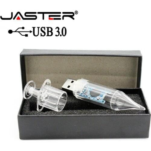 JASTER USB 3.0 emulational Doctor Syringe USB Flash Drive Doctors injector with gift box Pen Drive pendrive 4GB 16GB 32GB 64GB