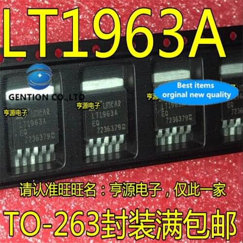 10Pcs LT1963A LT1963AEQ TO-263 Low dropout linear fast transient response LDO Regulator in stock 100% new and original